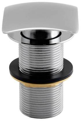 70mm Square Slotted Click Clack Basin Waste - Chrome