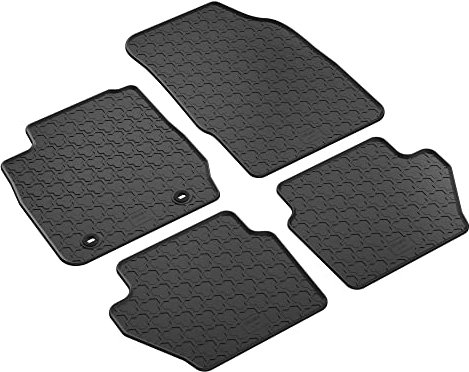 Gummifußmatten Set CARMATS kompatibel mit Ford Fiesta VI 2008-2011 | Fahrzeugspezifisch, Schöne Muster, Modernes Design