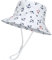 XYIYI Unisex Baby Kleinkind Anker Weiß Sonnenhut Kinder für 2-4 Jahre Jungen Mädchen mit Breite Krempe