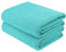 Polyte - telo bagno in microfibra - a nido d'ape - acquamarina - oversize - 76,2 x 152,4 cm - 2 pezzi