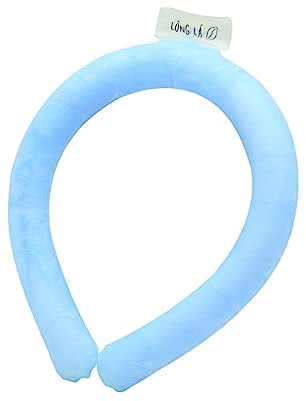 Suchkeit Ice Collar Rapid Cooling Low Temperature Resistant Neck Cooler Comfortable Summer Care Neck Cooler Outdoor Gel Ice Collar (Blue 18 Degrees Freezing)