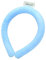 Suchkeit Ice Collar Rapid Cooling Low Temperature Resistant Neck Cooler Comfortable Summer Care Neck Cooler Outdoor Gel Ice Collar (Blue 18 Degrees Freezing)