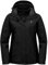 Little Donkey Andy 3-in-1 Skijacke Damen mit Fleece Warm Doppeljacke Wasserdichte Winddicht Softshell Regenjacke Outdoor Funktionsjacke mit Abnehmbare Kapuze Schwarz 3XL