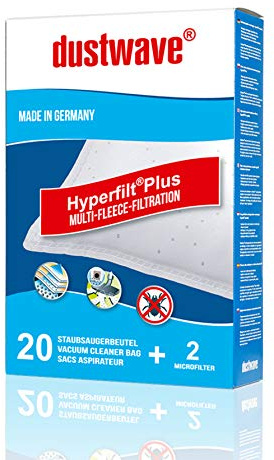 Dustwave® 20 Staubsaugerbeutel für SWIRL S 73 - hocheffizient, mehrlagiges Mikrovlies mit Hygieneverschluss - Made in Germany