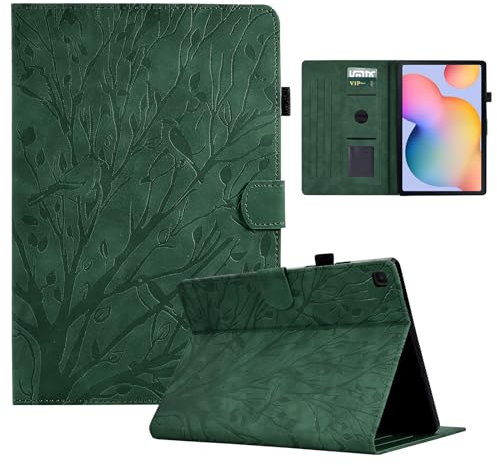 AsWant Funda Carcasa Samsung Galaxy Tab S6 Lite 10.4 Pulgadasl SM-P610/P615/P613/P619 Ultradelgado Protectora con Función de Soporte/Almacenamiento para Galaxy Tab S6 Lite (Verde)