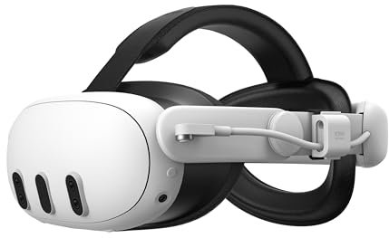 KIWI design SPC Cinturino con Batteria Compatibile con Meta Quest 3S/3, Design con Ricarica a Punto Singolo