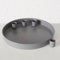 Kerzenleuchter Margo Matt Grau Rund Metall Magnetisch - 4 Verschiebbare Kerzenhalter - Kerzenständer Adventskranz Tischdekoration Adventsleuchter Ø 25cm
