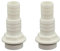 HAF® 2X ABS Schlauchtülle O-Ring mit 32 und 38mm Schlauchtüllen x 1 1/2 Außengewinde, Schlauchtülle aus weißem ABS. Geeignet für Pool Pumpenanschluss...Qualität: Made in Europe. Menge: 2 Stück