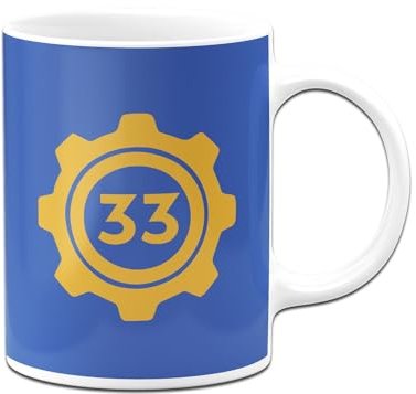 Tassenbrennerei Tasse - Vault 33 - Kaffeetasse mit Spruch - Geschenk für Gamer, Gaming - Bunker (Weiß)