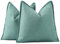 Madizz 2er Set Schlicht Chenille Kissenbezügen Weiche dekorative Kissenbezüge für Sofa Schlafzimmer Kissenhülle Aqua 40x40 cm Quadrat