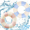 Schwimmring Kinder, 2PCS Schwimmreifen Kinder Schwimmflügel, Transparenter Auslaufsicherer Schwimmhilfe für Kinder 4-9 Jahre