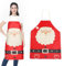 GWHOLE Weihnachten Schürze Weihnachtsschürze Kochschürze Grillschürze Backschürze Latzschürze Küchenschürze Weihnachtsschmuck Schürze Leinenschürze Xmas Apron für Weihnachtensfeier Partys Geschenke
