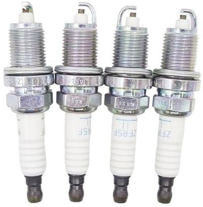 KFJFDHES 4 Stück ZFR5F-11 2262 Normale Zündkerze kompatibel mit Honda Civic VI 1.4L 1.6L 1995–2001 Accord VI 3.0 1998–2003 CRV I 2.0 95–01 98079–5514 Zündkerze Solides Terminal