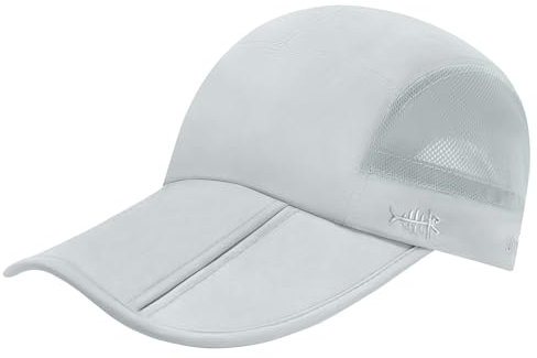 Bassdash Faltbare Angel Baseballkappe UPF 50+,Wasserabweisend Sonnenschutz Tragbare Krempenhüte für den Außenbereich Herren Damen Wandern Verstellbar
