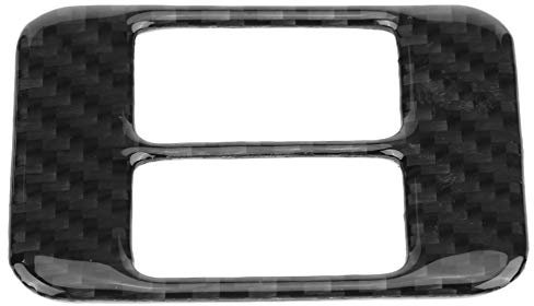 Gavigain Autositze Heizung Botton Trim Carbon Faser Auto Innenraum Mittelkonsole Sitze Heizung Knopf Steuerschalter Abdeckung Trim Aufkleber für 86