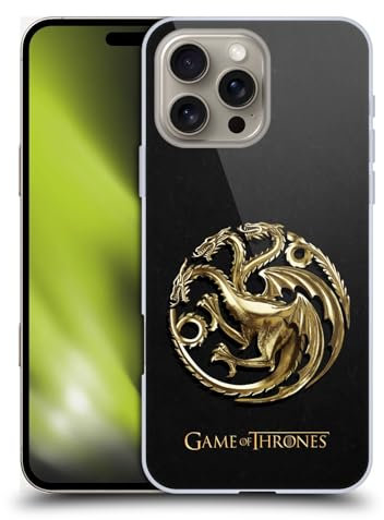 Head Case Designs Offiziell Zugelassen HBO Game of Thrones Silber Arryn Embossed Sigils Harte Rueckseiten Handyhülle Hülle Huelle kompatibel mit Apple Apple iPhone 16 Pro Max