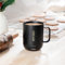 Ember Smart Mug 2 personnalisé avec nom - Tasse chauffante à température contrôlée, contrôlée par app et rechargeable, noir - Ajoute ton propre texte/nom (295 ml)