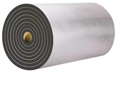 Rouleau Isolant Thermique Adhesif Épaisseur 5/10/20mm Caoutchouc De Toit Et MatéRiau Isolant Isolation à Haute TempéRature Pour Sols Toits Portes De Garage Et Camping-cars(Size:1*10m Thickness 10mm)