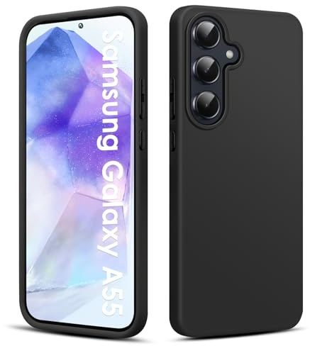 Filoto Soft Silikon Hülle für Samsung Galaxy A55 5G 6.6″(2024) | Soft-Touch Oberfläche, Anti-Fingerabdruck, Stoßfest, Erhöhter Kameraschutz, Ultra Dünn, Präzise Aussparungen