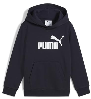 PUMA Pre-School Unisex Kids ESS No. 1 Logo Fleece Hoodie - Blue 5-6Y