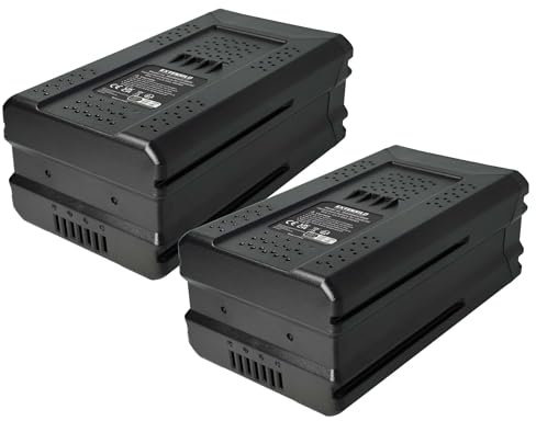 EXTENSILO 2x Battery Replacement for Greenworks 80V Max, GBA80200, G80B4, G80B2, GBA80250 for Power Tools, Garden tool (6000 mAh, Li-Ion, 80 V)