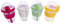 Libbi Lou Clear Portable Cereal & Yoghurt Cups with Lids and Spoons – Reusable Overnight Oats Jar On The Go Breakfast Pots - BPA Free (Set of 4)