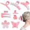 MHwan Pinze Per Capelli, 8 Pezzi Sfumati, Bellissimi e Graziosi Mollette Capelli Donna Estivi, Antiscivolo, Senza Danni al Cuoio Capelluto, Robusti e Durevoli