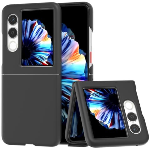 COQUE Funda para ZTE Nubia Flip2,Pantalla Plegable Ultra Delgada Phantom Shield Skin Feel Funda de teléfono móvil para ZTE Nubia Flip2-Nero