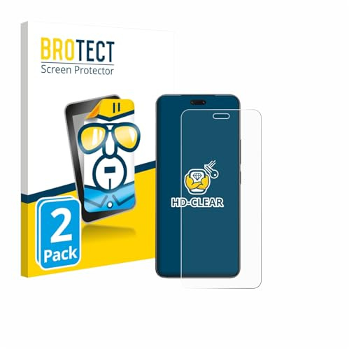 BROTECT Schutzfolie für Xiaomi Civi 5 Pro | 2 Stück Transparenter Displayschutz Made in Germany Klare Displayschutz-Folie Clear Einfache Montage Case-Friendly