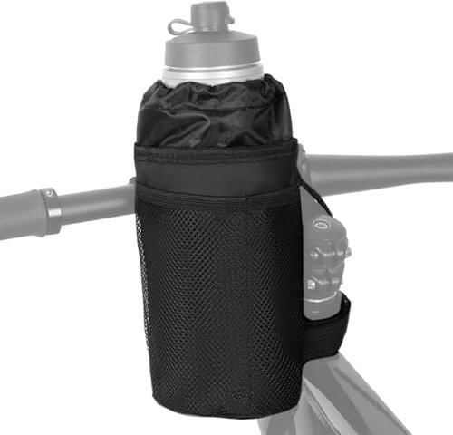 Porte-Gourde pour Vélo, Sac Isotherme Réutilisable pour Boisson Lors des Trajets, Sac Antichoc Haute Capacité De Charge pour Déplacements, Extérieur, Poussette Et Trottinette
