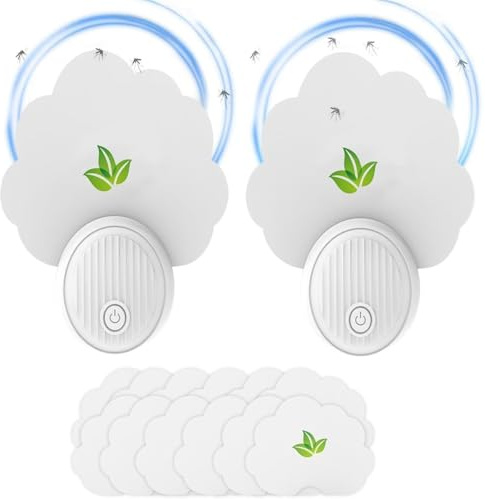 Fliegenfalle für Innenbereich,Elektrische Anti-Mückenlampe, für Haus, Garten, Innen- und Außenbereich, Küche, Wohnzimmer, Insekten, Moskau, Motten, ungiftig und sicher (Packung mit 2 Stück)