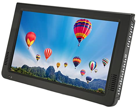 AKLOSIPY TV Numérique ATSC Portable de 10 Pouces avec Batterie Rechargeable, 1800mAh, Support de Tassement sucré et Voiture pour Le Divertissement sur Le Pouce