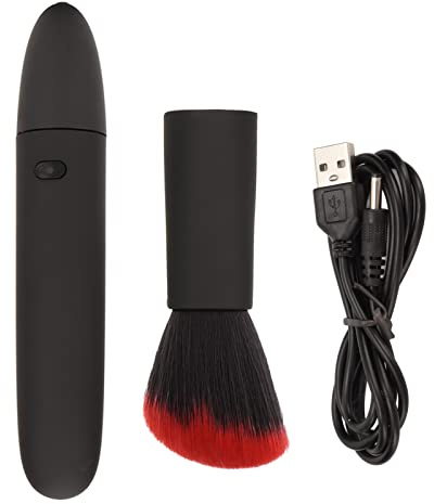 BONKZEBU Electric Makeup Brush,10 Speed Adjustable Retractable Black Brush,Soft Automatic Makeup, for