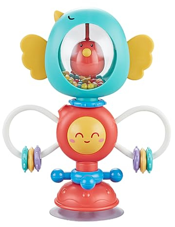 Jouets : rotatifs, tourbillons, spinnercup, Fonctions interactives, Ensemble d'activités Confortables à poigner. Suctiontoy pour Chaise Haute, Table, siège de Voiture, , Jeu en Voyage