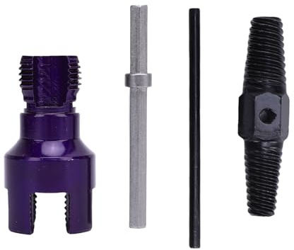 ANKROYU Kit de filetage de tuyaux intégré professionnel pour tuyaux internes et externes. Construction en acier allié 40Cr haute résistance. Outil double fonction pour filetage de