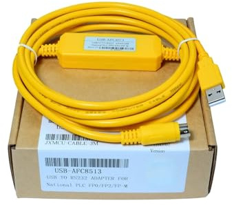 DXLBYJZKC 1 cable de programación USB-AFC8513 para FP-X/FP0/FP2 (blanco)
