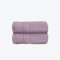 Allure Zero Twist Hand Towel Set for Bathroom, Pack of 2, 50 x 85cm, 100% Egyptian Cotton (Heather)