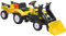 HOMCOM Kids Pedal Go Kart Children Ride On Toy Car Excavator Tractor Digger Dumper Yellow