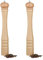Relaxdays Pack de 2 Molinillos Pimienta Vintage con Muela de Cerámica, Madera, Beige, 40 x 6 x 6 cm
