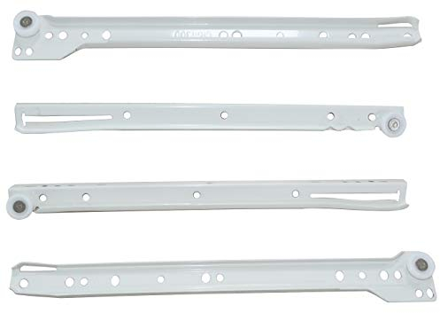 AERZETIX: Par de guías de rodillo correderas para cajones 25kg (30cm)