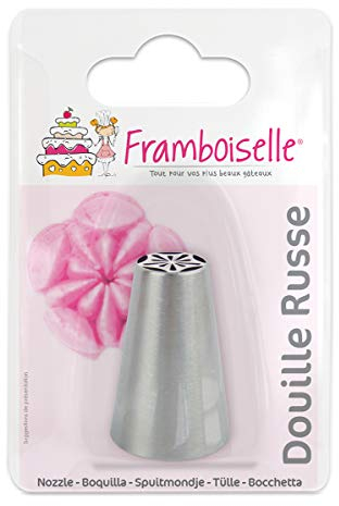 Raspberry 9052 Stainless Steel Russian Piping Nozzle for Making Peonies Diameter 1.8 x Diameter 3 x Height 3.8 cm