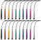homEdge Lot de 20 mini stylets capacitifs universels avec prise jack 3,5 mm compatible avec tous les appareils avec écran tactile capacitif - 10 couleurs