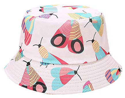 Haoohu Fischerhut für Erwachsene, Baumwolle, Batik-Hut, Fischerhut, Strand, Festival, Sonnenhut - - Einheitsgröße