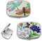 Feelairy 2 Stück Tragbare Pillenbox Pillendose Metall, Wasserdicht Tablettenbox Unterwegs Klein Pillenetui, Vitamine Medizin Tablet Organizer Case Pill Box für Tägliche und Reise Verwenden