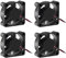 DORHEA 30x30x10mm 12V Fan DC Brushless Cooling Fan 3010 DC 12V Compatible with 3D Printer Extruder Hotend V6 V5 CPU Arduino Humidifier 2Pin (4 PCS)