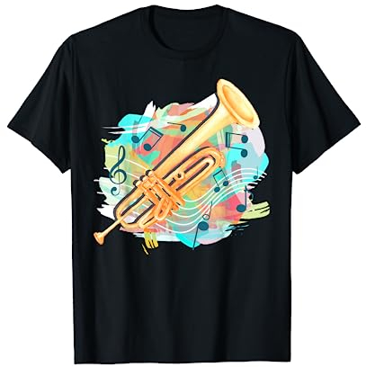 Musik Tshirt Trompete Herren Kinder Geschenk Blasmusik Damen T-Shirt