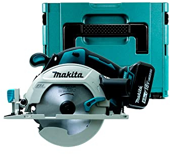 Makita Dhs680 g1J - Sega circolare, Ø 165 mm, Bl 18 V Lxt + 1 batteria 18 V 6 Ah Li-Ion Bl1860B + valigetta Makpac