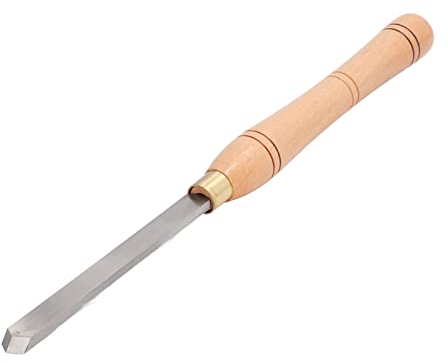 Drechseleisen, Schräge Dreiecksklinge, HSS-Schnellarbeitsstahl-Spindeleisen, Holzdrehwerkzeug für Tischler