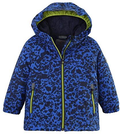 Killtec Unisex Fisw 2 Mns Jckt Skijacke Funktionsjacke mit Kapuze und Schneefang, neon blue, 110-116 EU