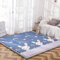 Loartee korallen Samtmatte, Teppich, als Krabbeldecke fürs Kind, Yogamatte und Übungsauflage geeignet, Hase, 150x200cm